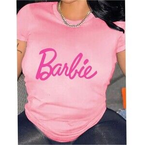 Pink Barbie Graphic T Shirt